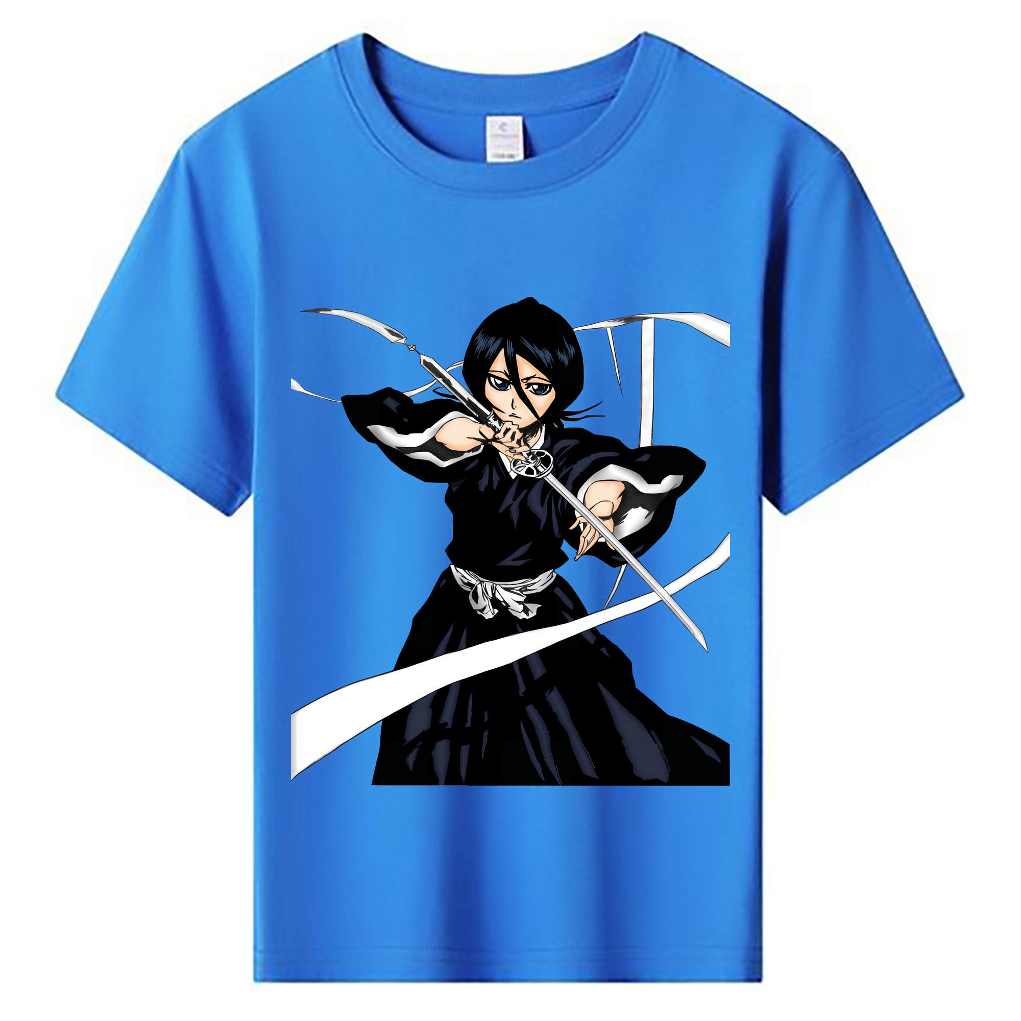 （画像用） ブリーチ 朽木ルキア BLEACH Kuchiki Rukia 綿100％キッズTシャツ（フロントプリント）